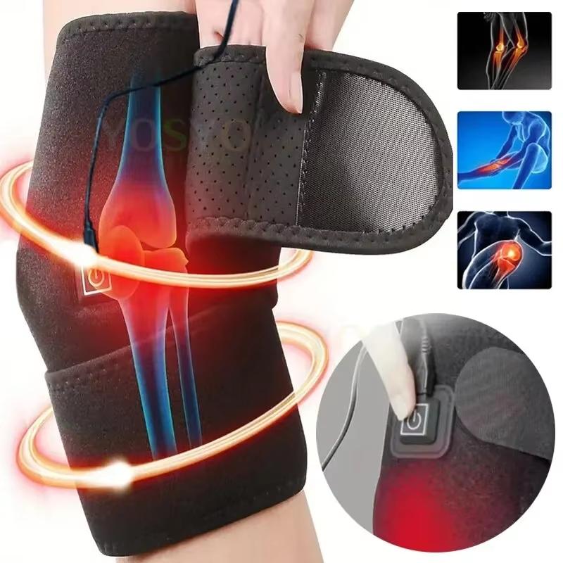 Electric knee heating pad, USB attachment, heat , arthritis support, pain relief, old cold legs