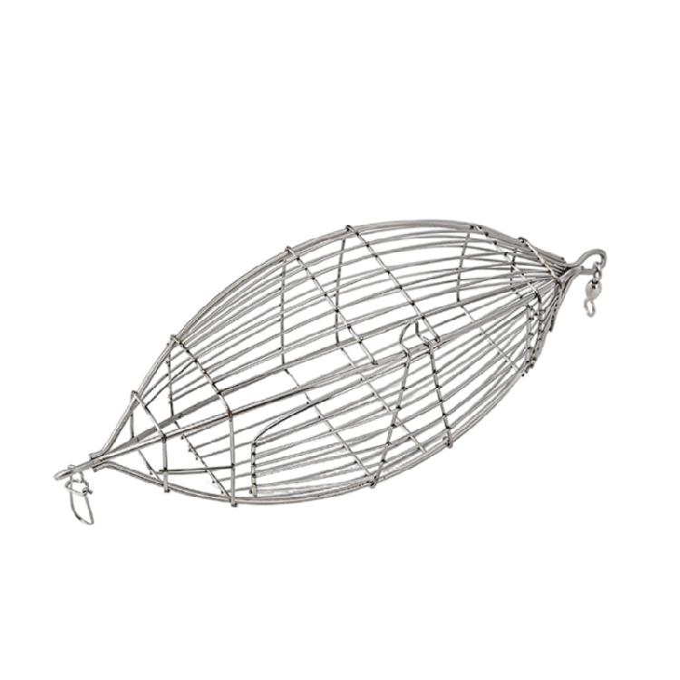 Stainless Steel Baits Cage Basket Feeder Holder Fishing Baits Cage Replacement Baits Trap Cage Fishing Tool Easy to Use