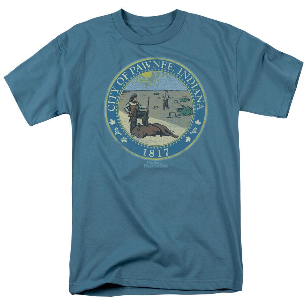 Parks & Recreation  Distressed Pawnee Seal  T-Shirt Unisex T-Shirt XL