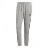 Mens Fleece 3 Stripes Cuffed Tapered Jogging Bottoms