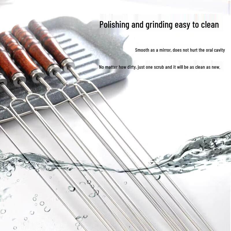304 Stainless Steel BBQ Skewers & Roast Forks