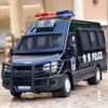 1:24er Maßstab H2 Polizeiauto Spielzeug Miniaturmodelle Legierung Druckguss Türen zu öffnen Rückzieher Sound Licht SWAT Fahrzeug Geschenke für Jungen