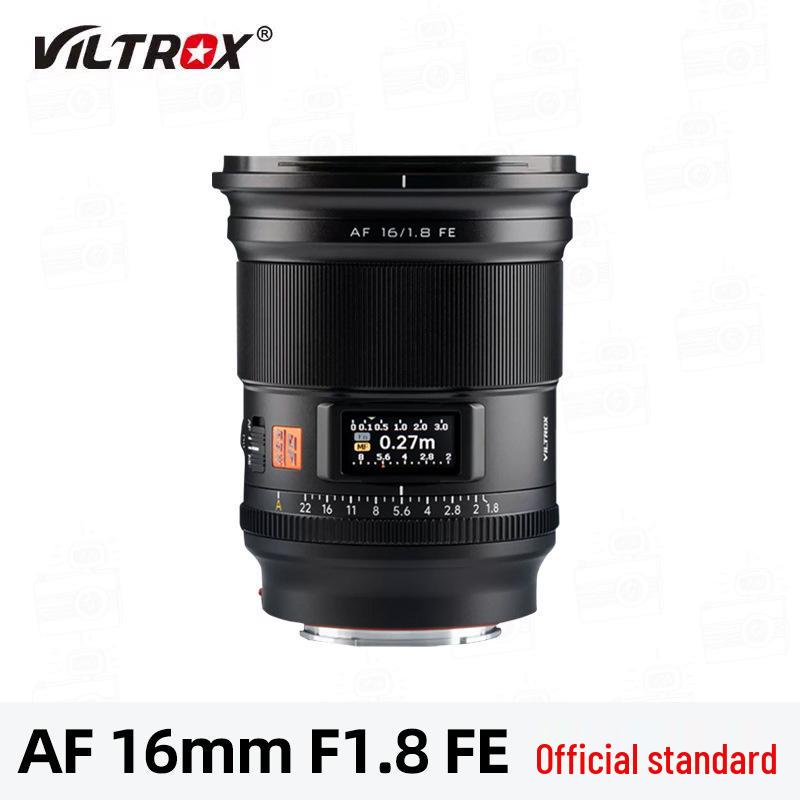 Viltrox 16mm F1.8 Autofocus Full-Frame Wide-Angle Lens for E/Z Mount Mirrorless Cameras Sony E Mount