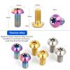 M5x10 Titanium Bolt T25 Torx Ultralight Weight Bicycle Braking Disc Screws TC4 Titanium High Tensile Fastener