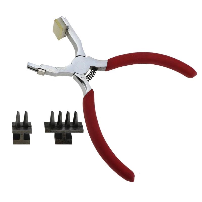 Creative Leather Leather Goods Clamp Tool Craft Punch Handheld Silent Punch Tool Pliers Sewing Stitch Chisel Diamond 4mm Punch