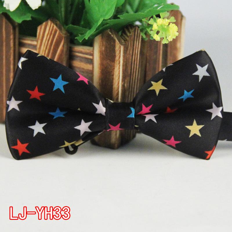 Męska poliestrowa jedwabna mucha z kreskówkowym nadrukiem na wesela i wydarzenia