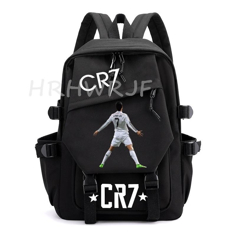 Ins Sports CR7 Backpacks Sports Casual Multi-pocket Capacity Teens Laptop School Bags Lightweight Women Men Travel Mochilas