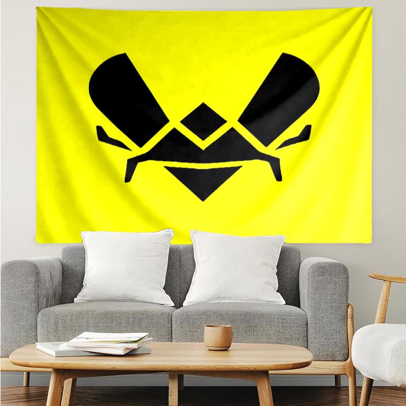 logo Team Vitality Tapestry for Bedroom Aesthetic Classroom Tapestries Wall Hanging for Living Room Dorm Office,Ideal Creative Gift