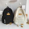 Cute Cartoon Velvet Duck Backpack For Girls Breathable School Bag High School Korean Style Shoulder Bag
