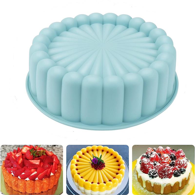 Silicone Baking Pan Non-stick Round Silicone Mold Cake Making Cheese Cake Bread Silicone Mold Bread Pan Baking Pan Baking Tools