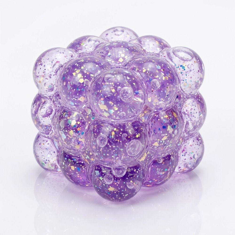 Shiny Maltose Fidget Toys Bright Colors Slow Rising Maltose Squeeze Toy Stress Relief Grape Texture Soft Slow Rebound Malt Cube