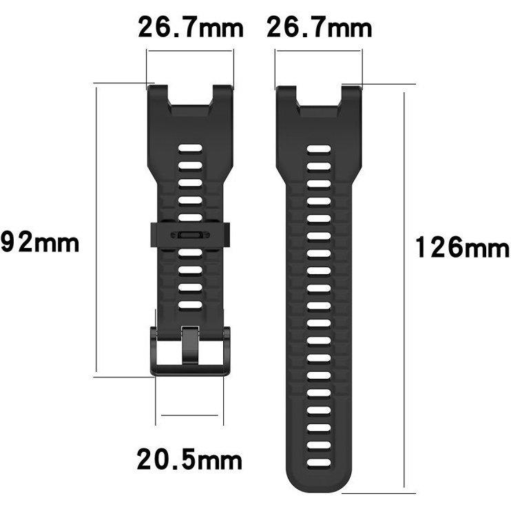 Correa de Silicona para Amazfit T-Rex/T-Rex PRO, Negra