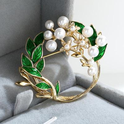 Senior Brooches Flower Leaf Brooch Pins for Women Suit Pendant Fashion Brooches Jewelry