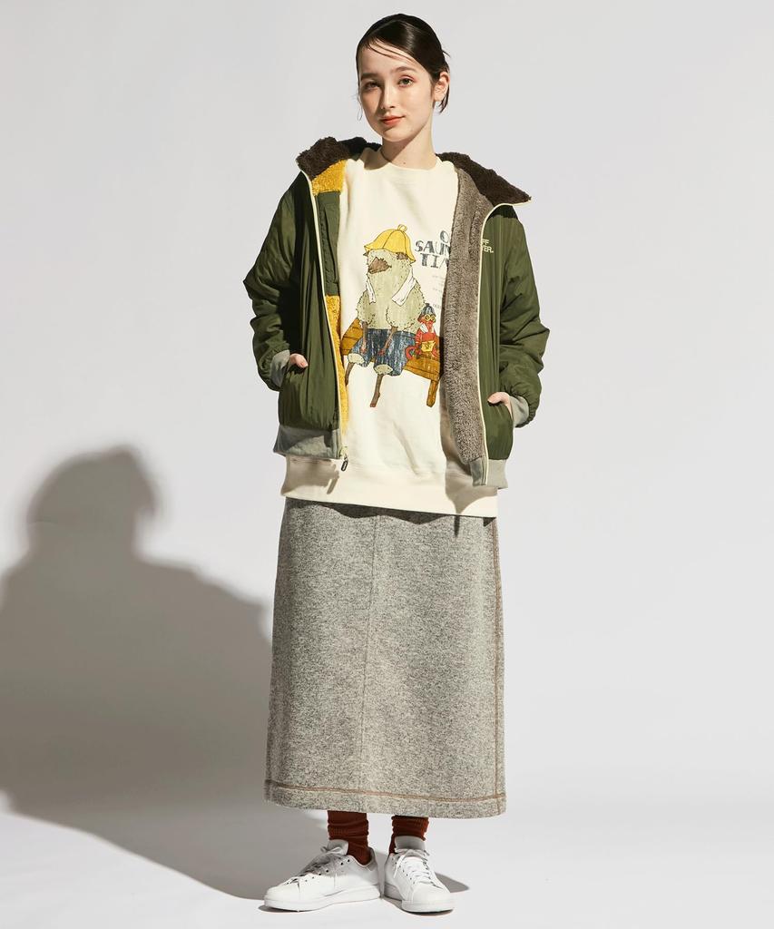 Large Khaki Flip Jacket [Cliff Mayer] Women's