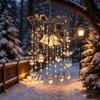 Ferienhaus-Atmosphäre Zubehör Handgefertigte Acryl-Windspiele für Weihnachtsfensterdekoration, Festliche Hängende Elegante Dekorationsgeschenke Ornamente