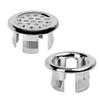 Electroplated surface Sink Overflow Cover Plastic Overflow Ring Cover Basin Trim Ring  Kitchen