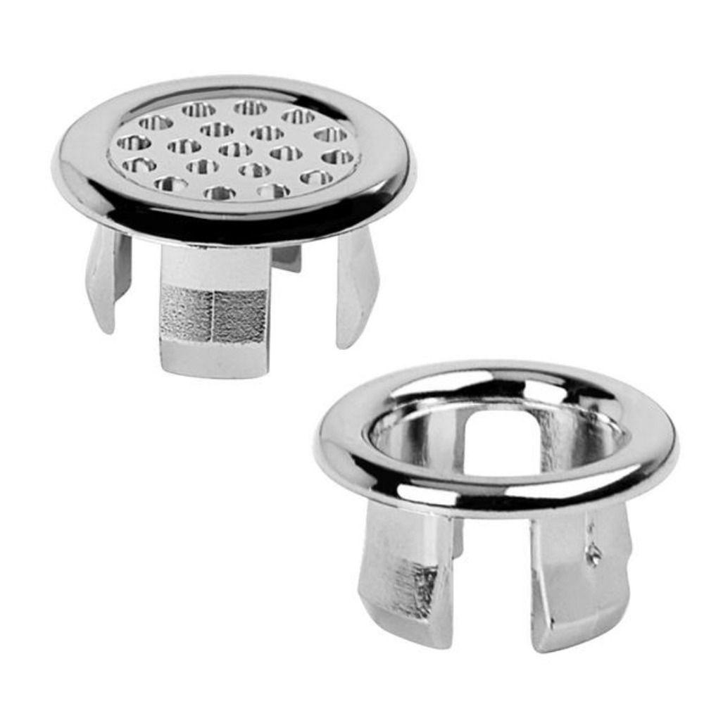 Electroplated Surface Sink Overflow Cover Plastic Overflow Ring Cover Basin Trim Ring  Kitchen