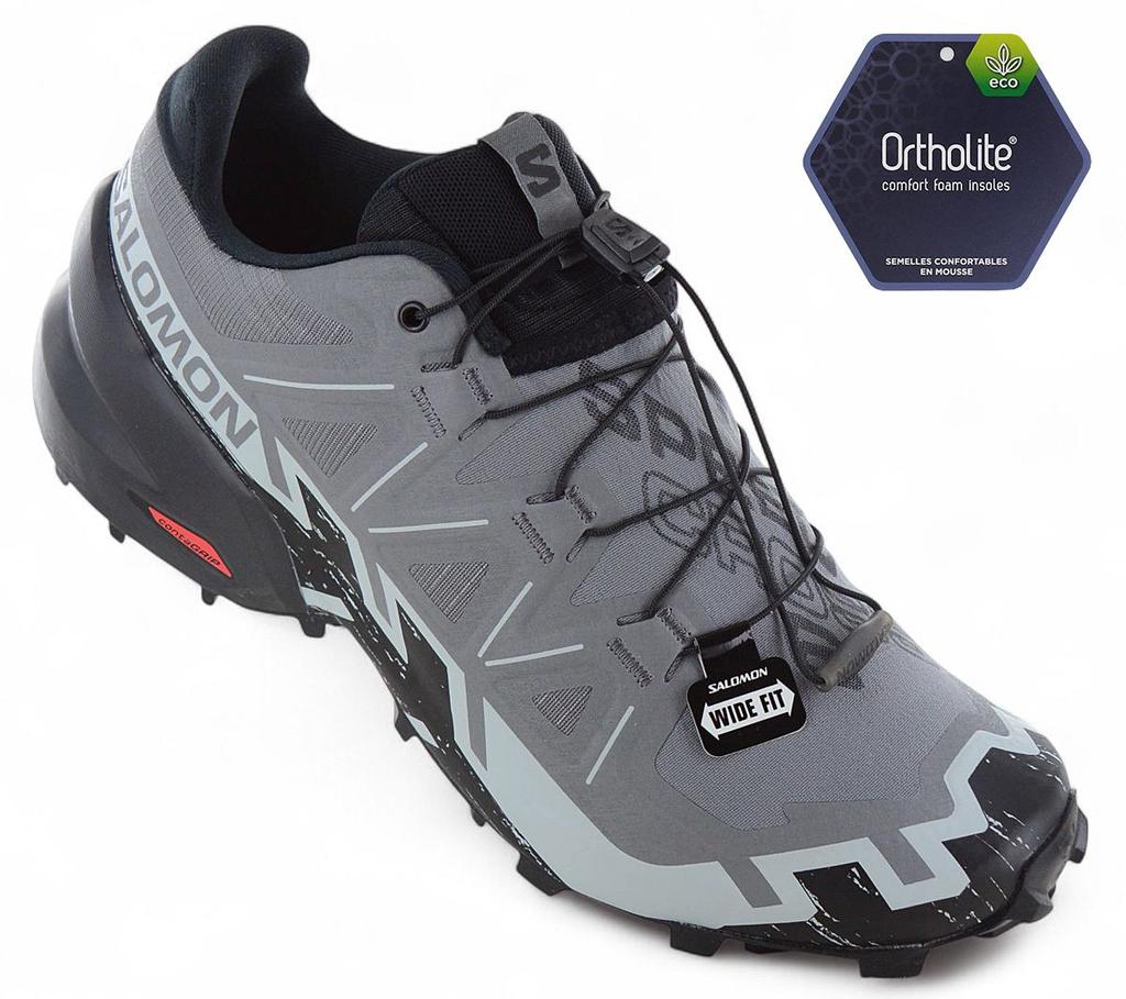 SALOMON Speedcross 6 WIDE - Men's Trail Running Shoes Running Shoes Grey 417441 ORIGINAL