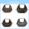 Trendy Leopard Print Pattern Pu Bag With Mobile Pocket For Urban Fashion Fans