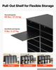 Wood Literature Organizer 36 Compartments Office Mailboxes Black, Countertop Literature Sorter for Files Documents Papers, with Adjustable Shelves,
