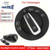 For Vw Jetta Bora Golf Passat B5 Beetle Polo Sharan Lupo Transporter Auto Headlight Fog Light Control Switch Button 3BD941531