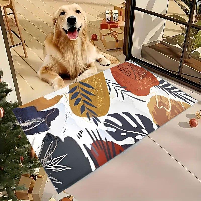 Abstract Shape Doormat Artistic Floor Mat Living Room Bedroom Hallway Decoration Gift for Art Lovers