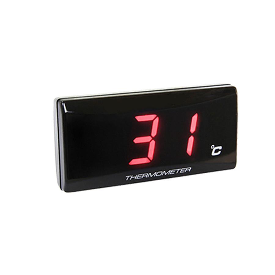 Červený LCD Digitální Měřič Teploty Vody Motocyklu Pro Závodní Skútr