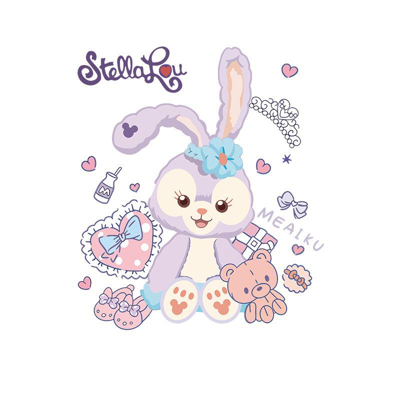 Stella Lou Cartoon Heat Transfer Stickers & Reflective Luminous Anti-Sublimation Washing Labels