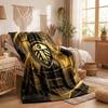 Leeds United Football Print Flannel Blanket Soft Warm Sofa Bed Throw Blanket For Home Office Bedroom