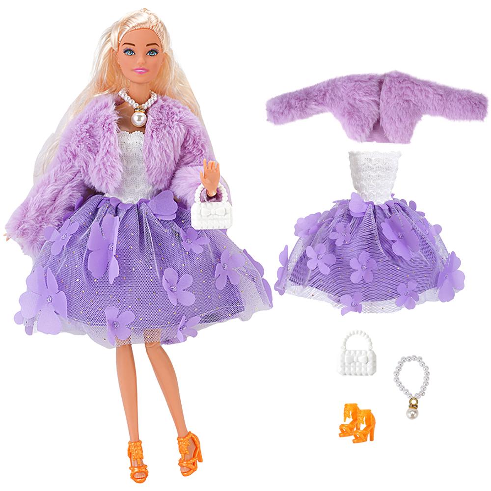 1 Set Fashion 11.5 Inch Doll Dress Coat Trouser Bag Hat Elegant Skirt Daily Party 29cm Doll Clothes 1/6 Doll Accessories Toy JJ