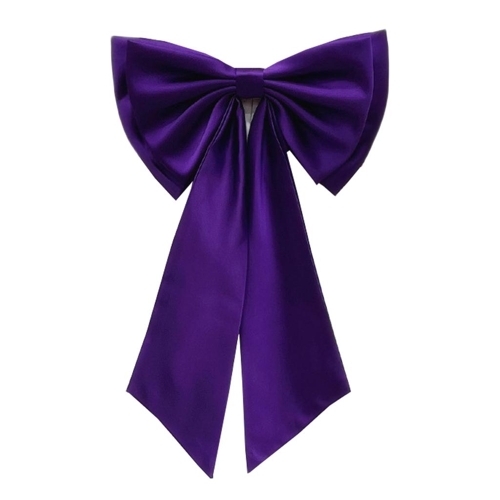 Elegant Satin Wedding Dress Bowknot Lightweight Detachable Bow Waist Decoration for Stage Performance and Cosplay