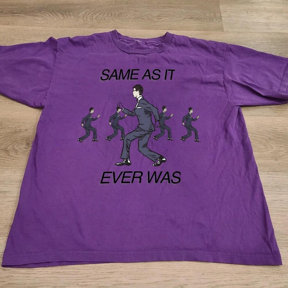 Retro Talking Heads Same as it Ever Was T Shirt  Purple Unisex T-Shirt M
