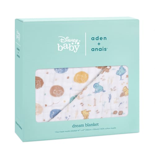 Aden + Anais Japanese Genuine Disney Winnie In the Woods Winnie the Pooh Adbc10020dij 120 X 120cm Muslin Cotton Classic Dream Blanket 1 Piece Baby Gau