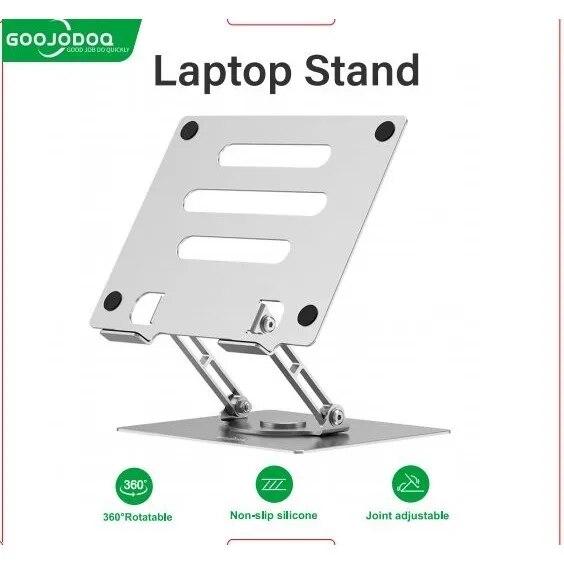 

Металлическая стальная подставка для ноутбука, вращающаяся на 360° подставка для ноутбука и планшета, подъемная портативная складная подставка для ноутбука и планшета 10-17,3 дюйма серебряный