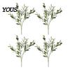 Lush Greenery for Farmhouse Style Faux Olive Branches Vase, Artificial Tree Branches, DIY Fake Indoor Plant Decor Living Room Plants, Realistic Stems,