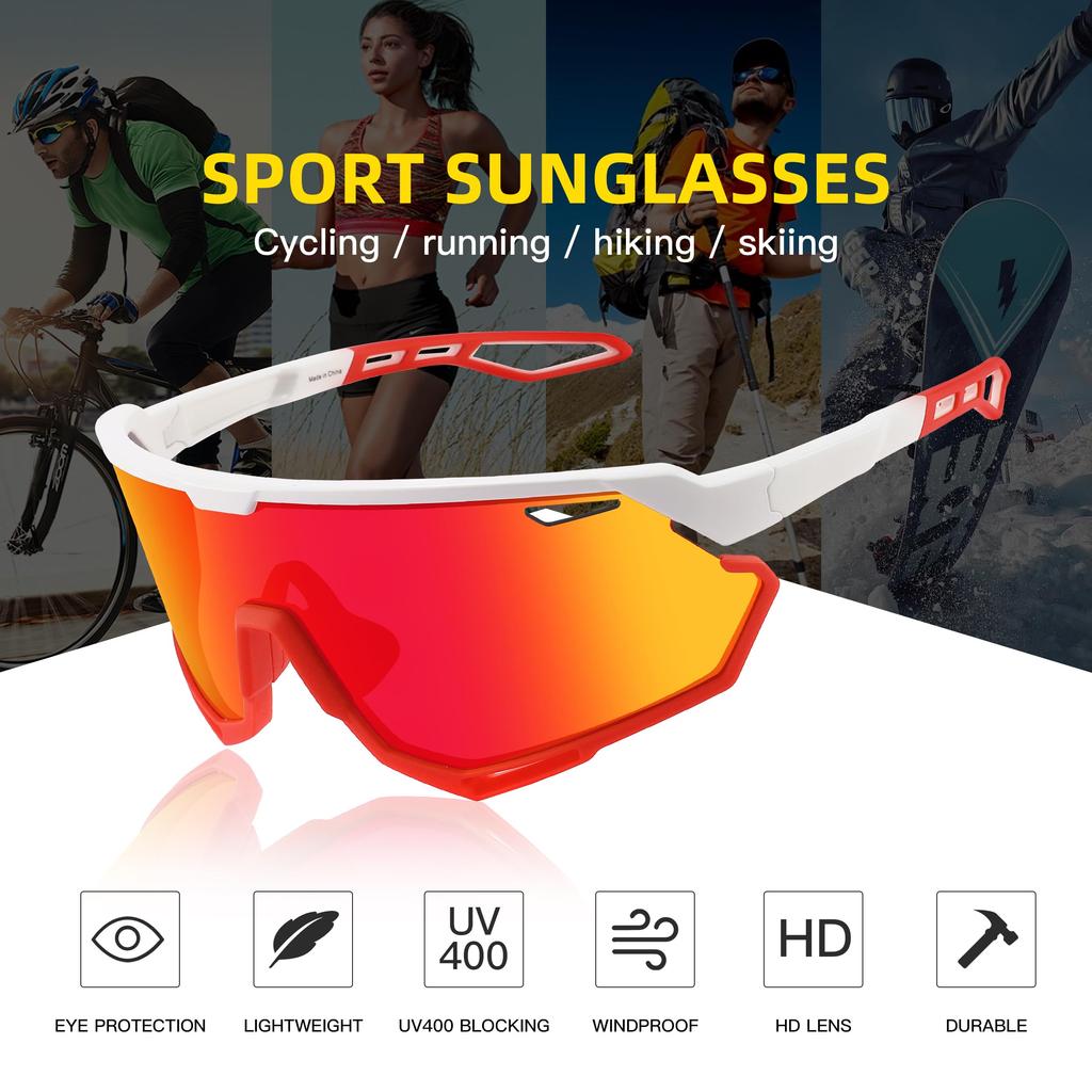 Sport Baseball UV400 for Vei og Kjøring [SINSPORT eyewear] Solbriller, Solbriller, Beskyttelse, Løping, Sykkel, Fiske, Sykling, Golf,