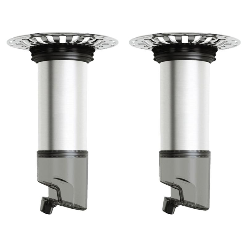 

Pack of 2 Odor Resistant Drain Covers with Filtration Homes Improvement Essential Upgrades for Bathroom & Kitchen Use 1