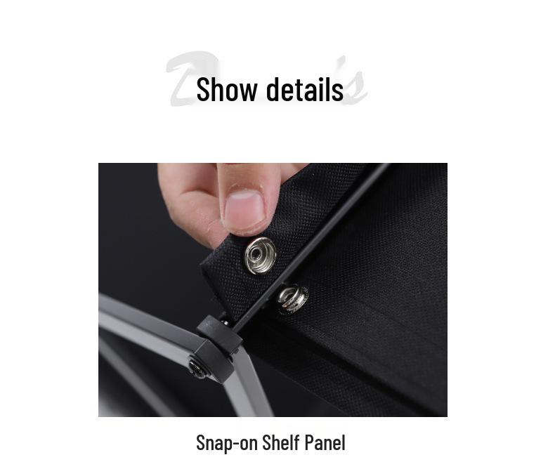 Portable Aluminum Multi-Layer Folding Storage and Drying Rack for Camping