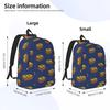 Italian Lasagna Backpack Hot Sale Daypack Large Capacity Kids BookBag School Bag Shoulder Bags for Men Women