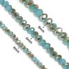 4/6/8mm Faceted Crystal Beads Lake Blue Glass Loose Spacer Beads For Jewelry Making DIY Handmade Bracelet Necklace Accessories