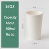 25pcs Disposable Double-layer Coffee Cup Thickened Heat-insulating Kraft Paper Cup Hollow Heat-resistant Beverage Cups Sealed Leak Proof Lid