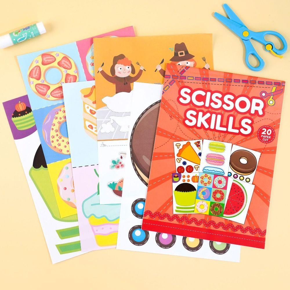 3D Animal Pattern Kids Paper-cutting Book Toys Montessori Children Handmade Paper Toy  Kindergarten