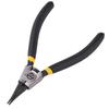 7-Inch Multifunctional Snap Ring Pliers for Internal/External Use: Yellow Handle - Ideal for Small Retaining Rings with Straight Jaw Design