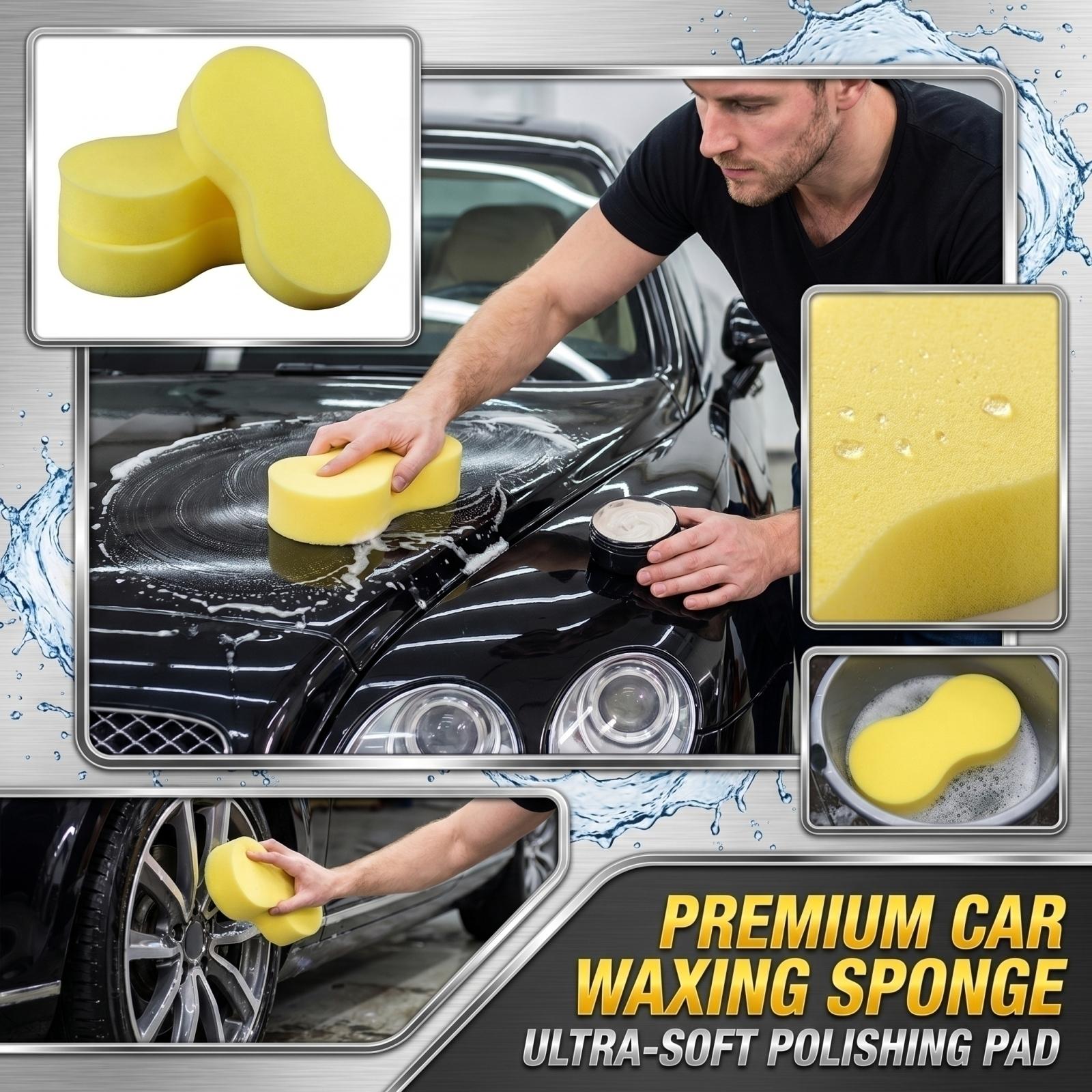 

High Density Expanding Foam Car Wash Sponge Block for Vehicle Cleaning and Wax Application Soft Durable Material Suitable for Multiple Surfaces One Size жовтий