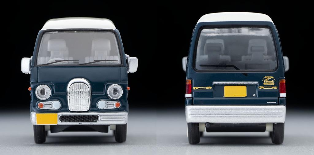 Tomytec Tomica Limited Vintage Neo Maßstab Subaru Sambar Dias Classic 1994 Fertigmodell 1/64 LV-N249d Modell, Marineblau/Weiß,