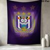 Rsc Anderlecht Wall Tapestry Aesthetic Wall Hanging Printed Fabric Blanket Decorative Tapestries For Bedroom Living Room Home Decor