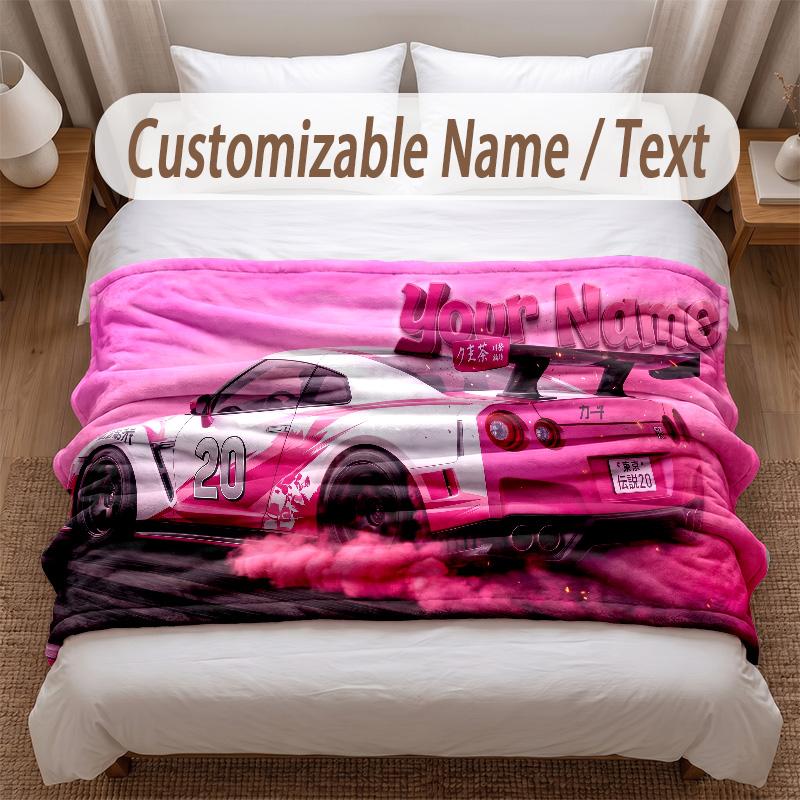 Other Similar Designs Theme Soft Blanket Personalized Custom Name Text Print Warm Blanket Home Sofa Bedroom Decor