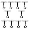 B97A-Ceiling Hooks No Hole No Drilling Adhesive For Hanging Plants, Lights Wind Chimes Lantern-Sticky J Hooks Eye Hook