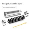 Concealable Universal Metal Roller Temporary Parking Number Plate for Vehicles