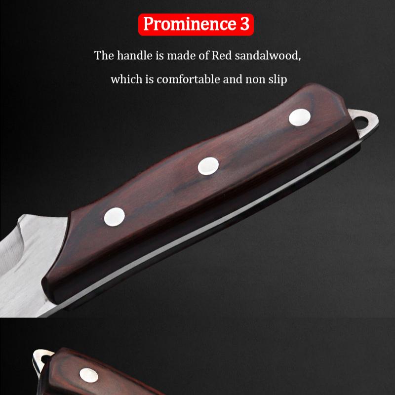 1PC Forging Boning Knife Chef's Knife Slaughtering Pigs Sheep Meat Cutting Knife Stainless Steel Cooking Knife